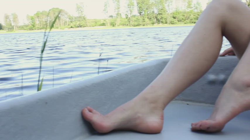 Wearing No Panties In The Boat