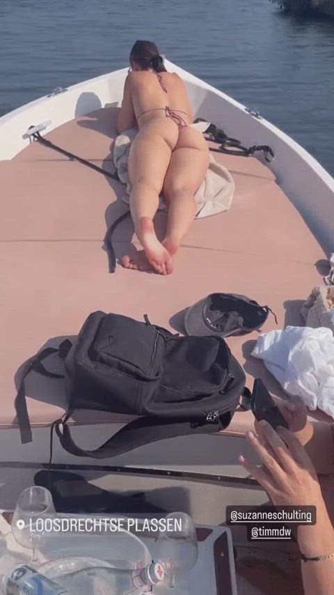 boat brunette pawg clip