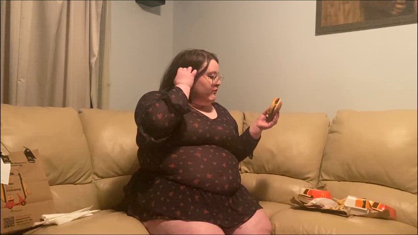 bbw feedee food fetish ssbbw clip