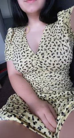 Amateur Cam Camgirl Dress Innies Tease Teasing Teen Tight Pussy Trimmed Upskirt clip