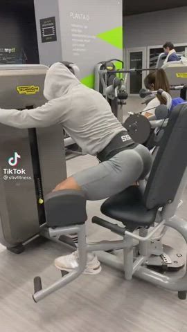Big Ass Bubble Butt Gay Gym Jock Spandex TikTok Workout clip