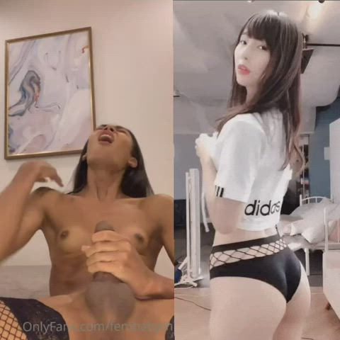 Ass Boobs Cum Cumshot Japanese Model Split Screen Porn Trans clip