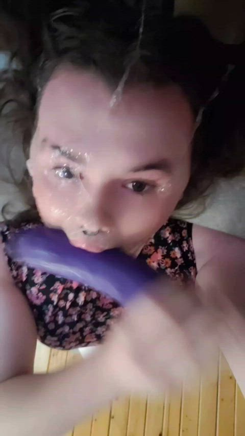 amateur big dick big tits blowjob sloppy spit spit on face teen trans-girls clip