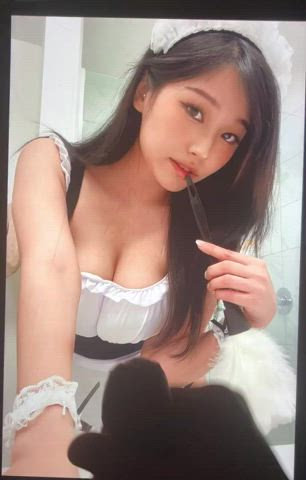 asian cock cum cumshot jerk off korean maid tits tribute clip