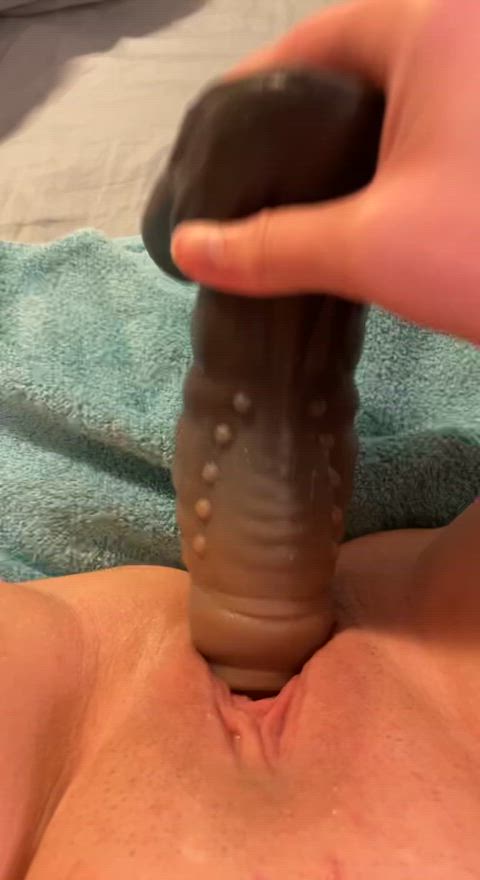 bad dragon dildo wet pussy clip