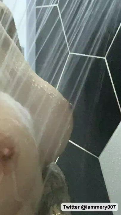 Masturbating Nude Shower Solo Trans clip