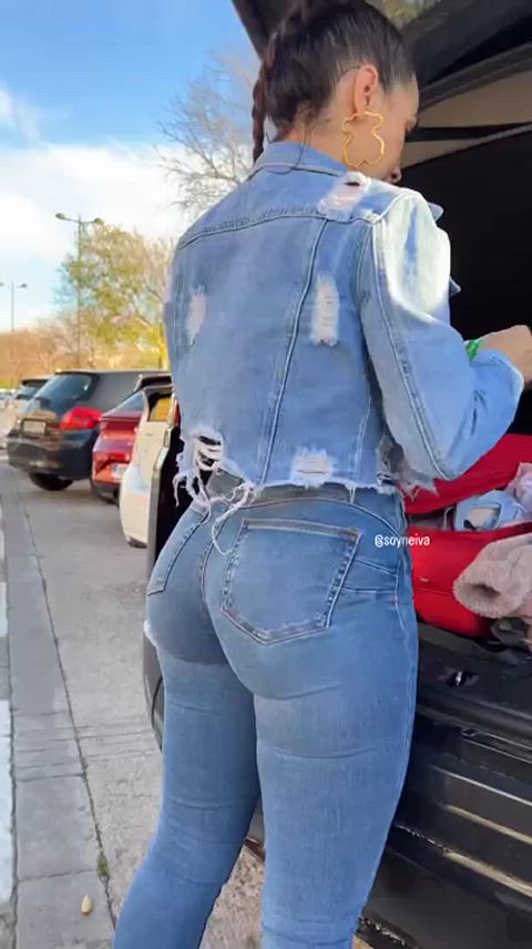 ass european jeans phat ass thick-booty clip