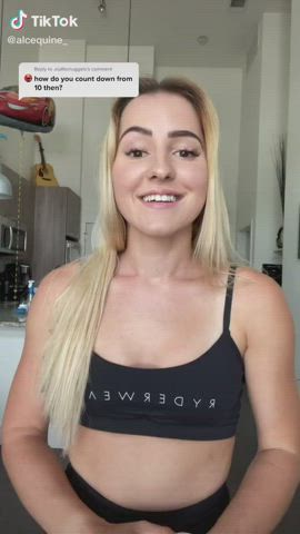 Blonde JOI TikTok clip