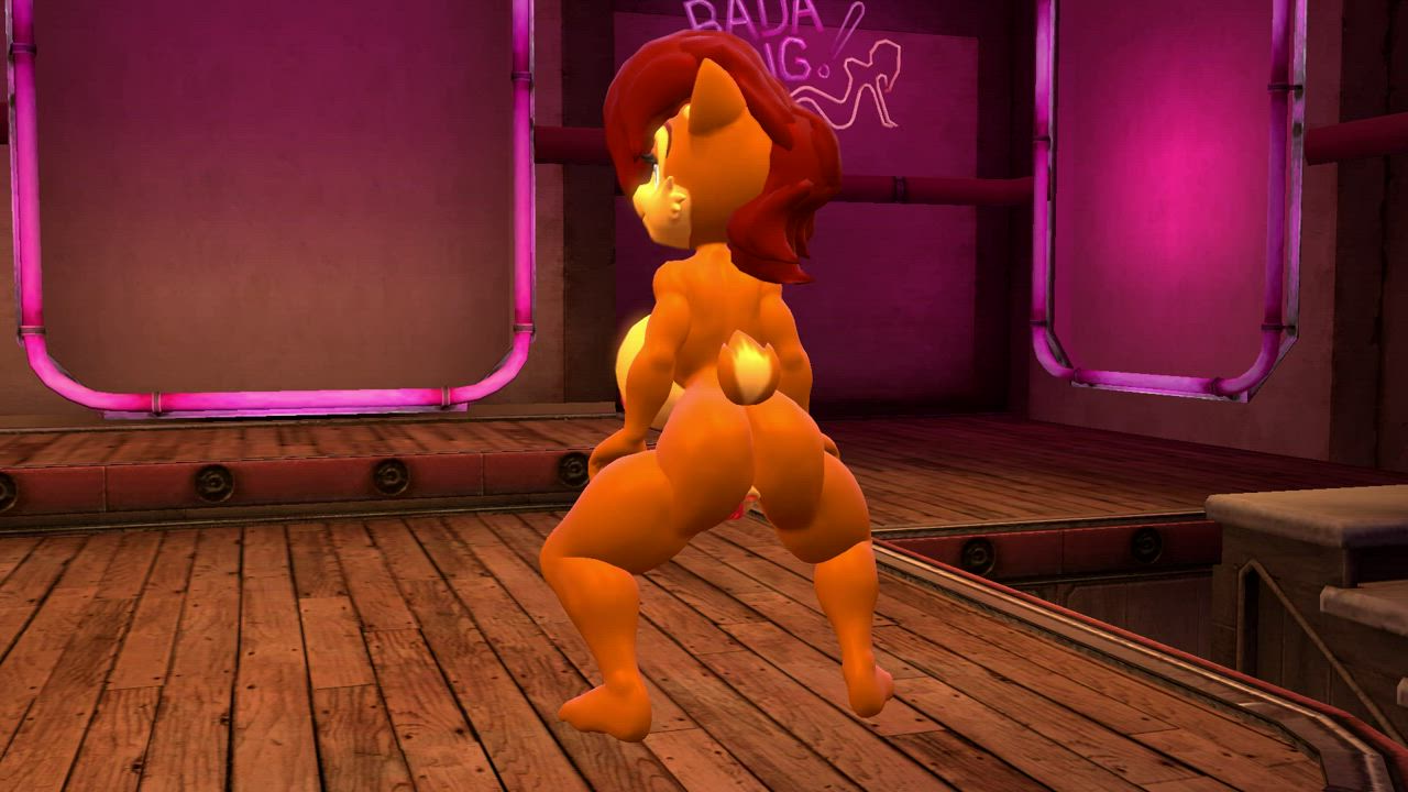 3D Animation SFM Twerking clip