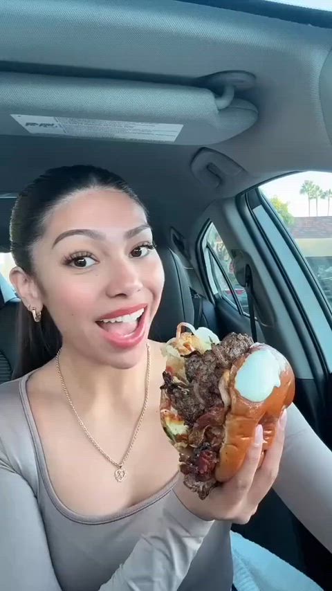 bite food fetish latina clip