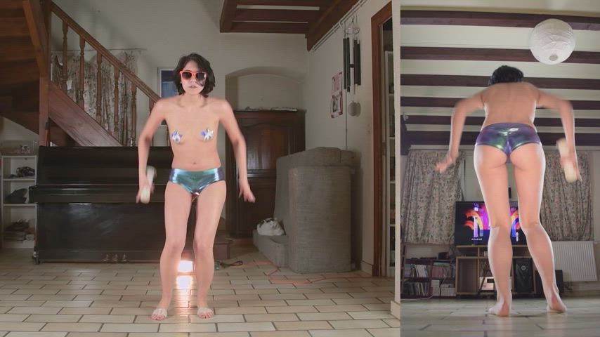 These shorts were not only tight to dance in, they were too small for me, but that