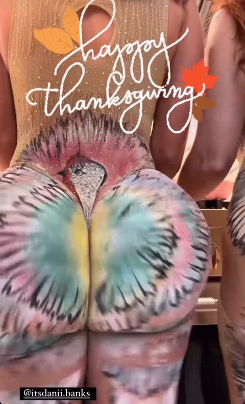 big ass pawg thanksgiving twerking clip