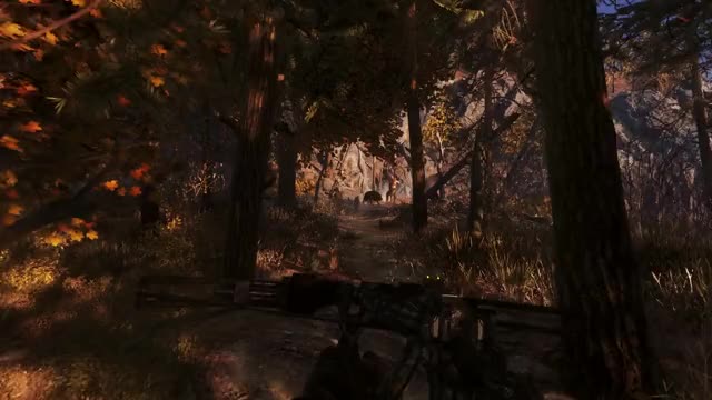 Trying out the crossbow for the first time on Metro Exodus