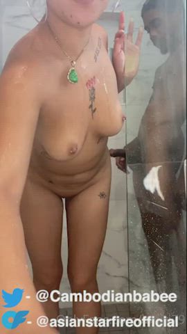 asian ass natural natural tits nympho shower clip