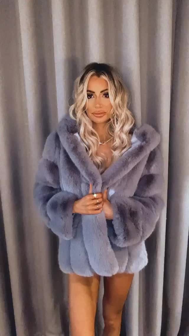 Olivia Attwood Fur Coat