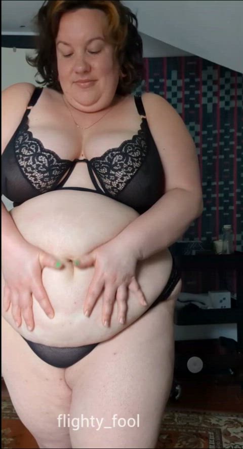 bbw chubby curvy jiggling lingerie ssbbw clip