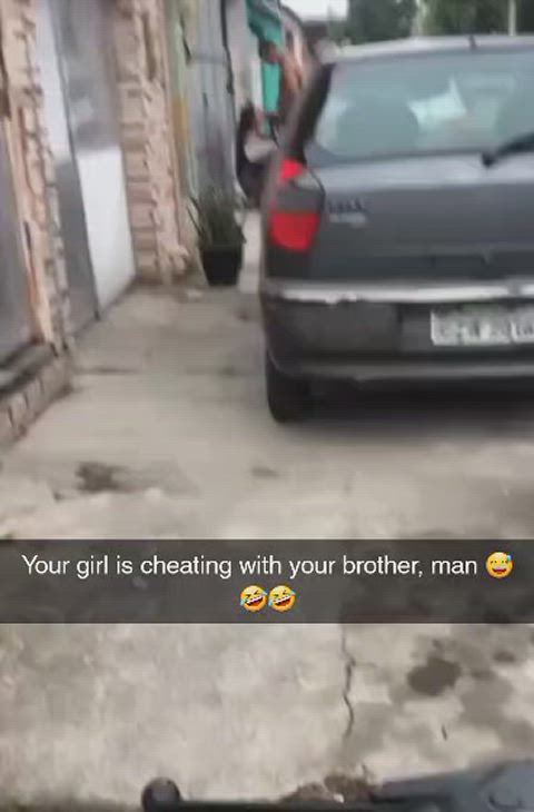 Your neighbor caught your wife cheating with your brother