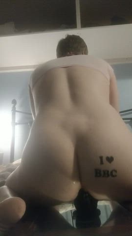 I can't help but moan when driving my thicc booty down on BBC... It's my purpose