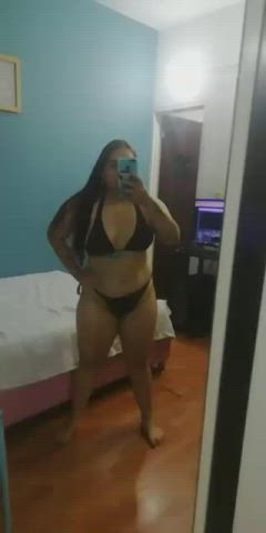 bbw big ass camgirl curvy latina lingerie small tits webcam white girl clip
