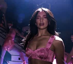Dua lipa's reaction when you just shamelessly cummed seeing her,sitting on the front