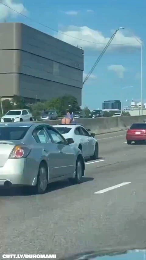 No one in traffic behind her was angry that day