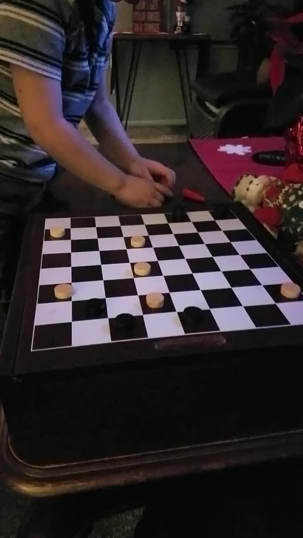 Triple-jumped my son at checkers
