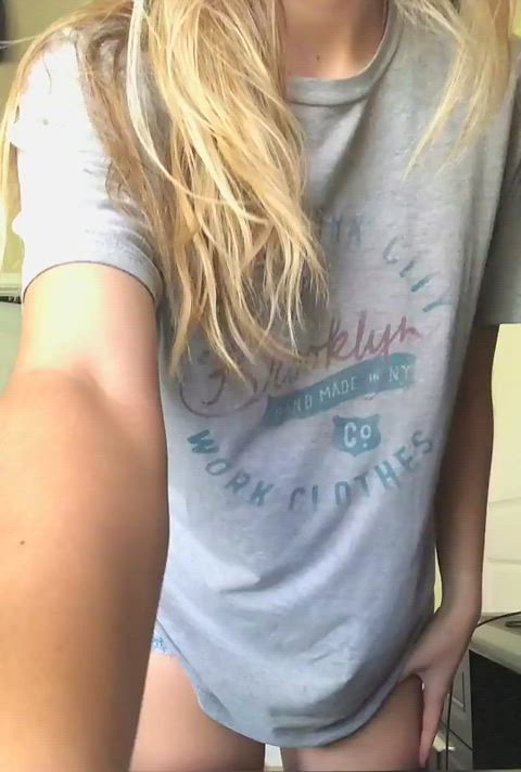 babe boobs cute petite pussy solo strip striptease teen tiktok clip