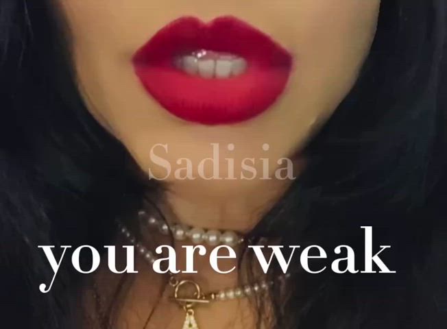 domme femdom findom humiliation lips lipstick lipstick fetish mistress slave clip