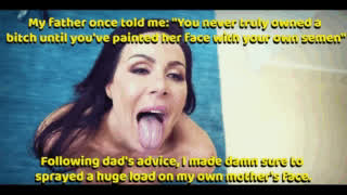 Big Dick Cheating Cuckold Facial Mom Son Taboo clip