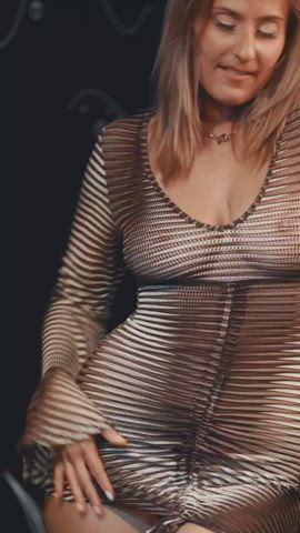 see through clothing tease tits clip