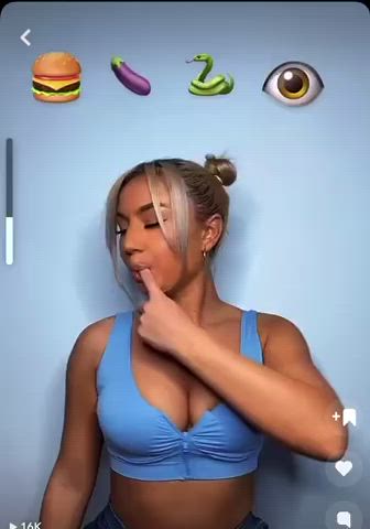 blonde tiktok tits clip